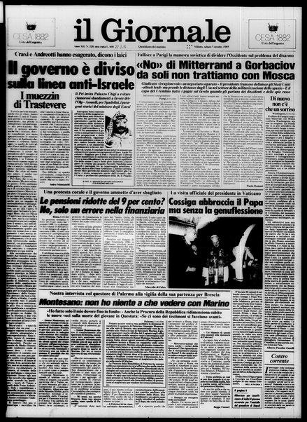 Il giornale : quotidiano del mattino